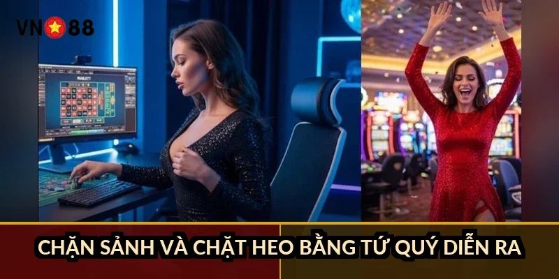 Sâm lốc đánh sảnh rồng VN88: 10 lá liền chỉ ra ở 0,02% số tay 3 Chặn sảnh và chặt heo bằng tứ quý diễn ra thế nào