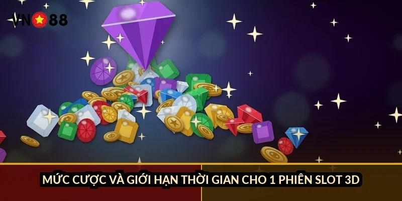 Slot game 3D quay thưởng VN88: khác gì slot 2D và RTP 94-97%? 4 Mức cược và giới hạn thời gian cho 1 phiên slot 3D
